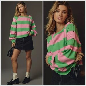 Anthropologie Maeve French Terry Sweatshirt XL